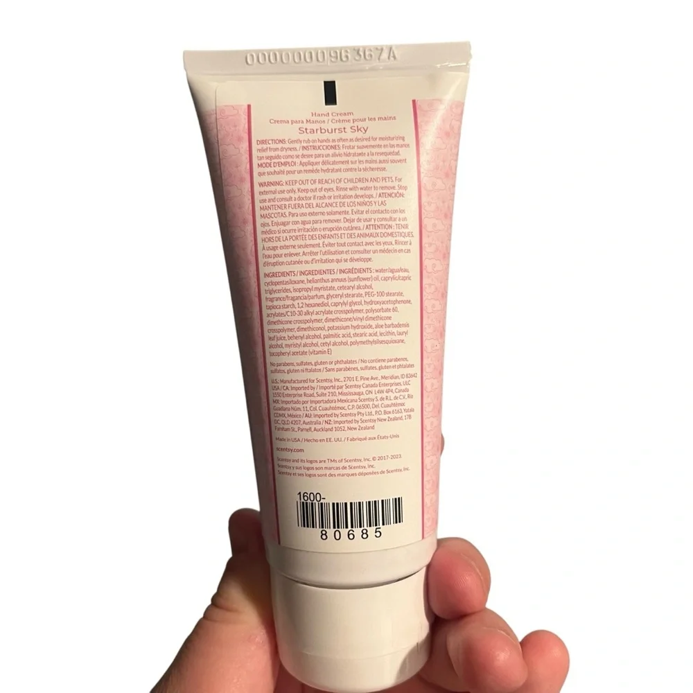 Scentsy Starburst‎ Sky Hand Cream 2.7 oz New Sealed Sunflower Oil Aloe USA